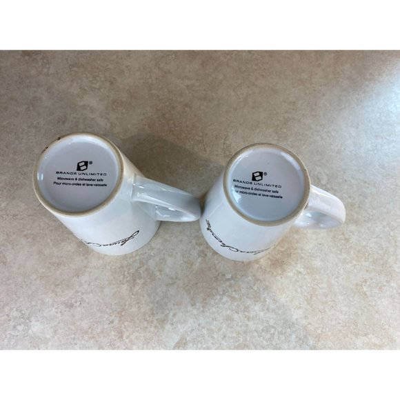 Laura Secord 14 Fluid Ounce White Signature Coffee Mug Set Of Two - Picture 6 of 6